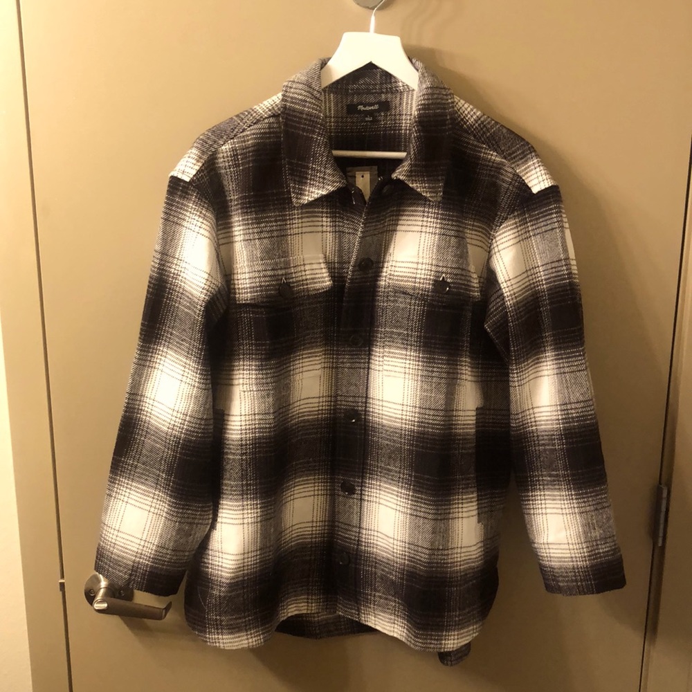 Women’s Twill Flannel Shirt-Jacket size L
